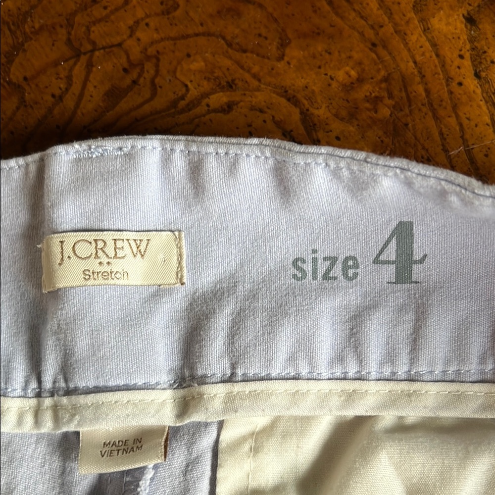 J. Crew light blue Bermuda Shorts Tailored Cotton Blend - Picture 3 of 5
